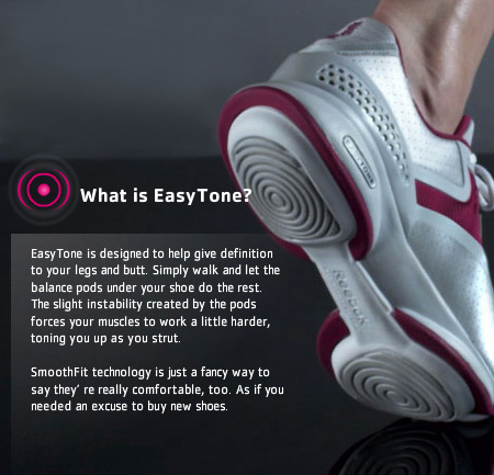 Reebok Easytone Tennis Shoe Technology 