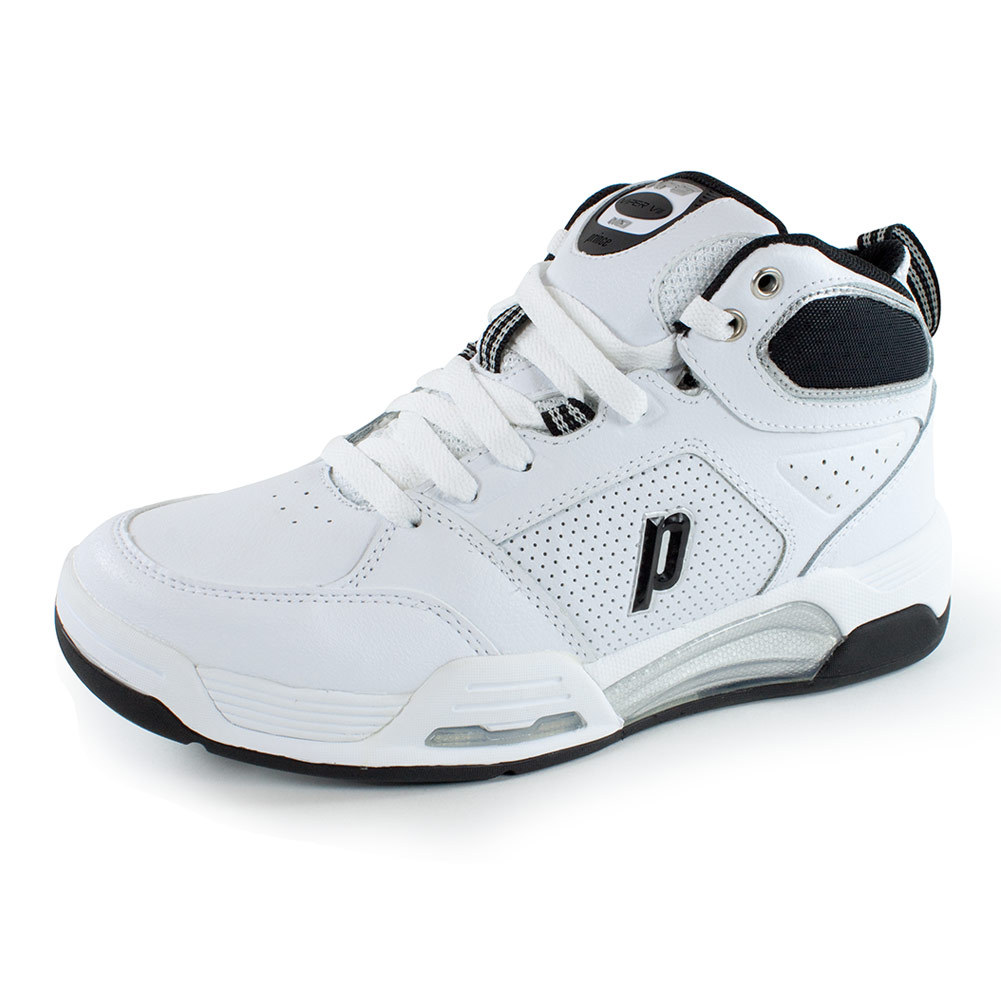 Prince Men`s NFS Viper VII Mid Tennis Shoes White and Black