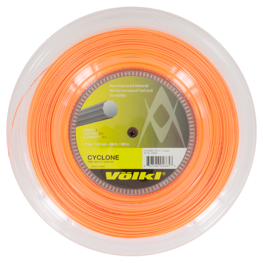 Volkl Cyclone 17G Tennis String Reel Fluo Orange