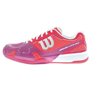 WILSON WOMENS RUSH PRO 2.0 TNS SHOES N RD/PK