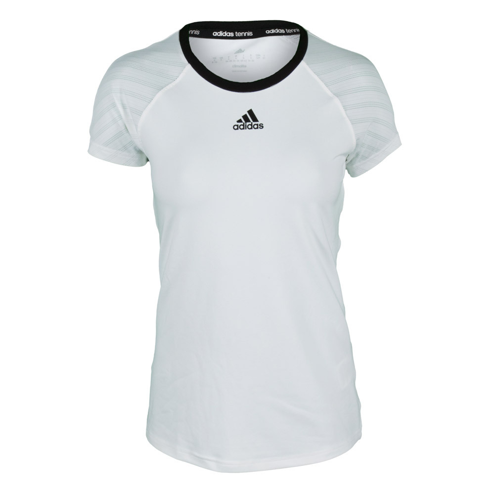 adidas Women`s Tennis Sequencials Core Tee White