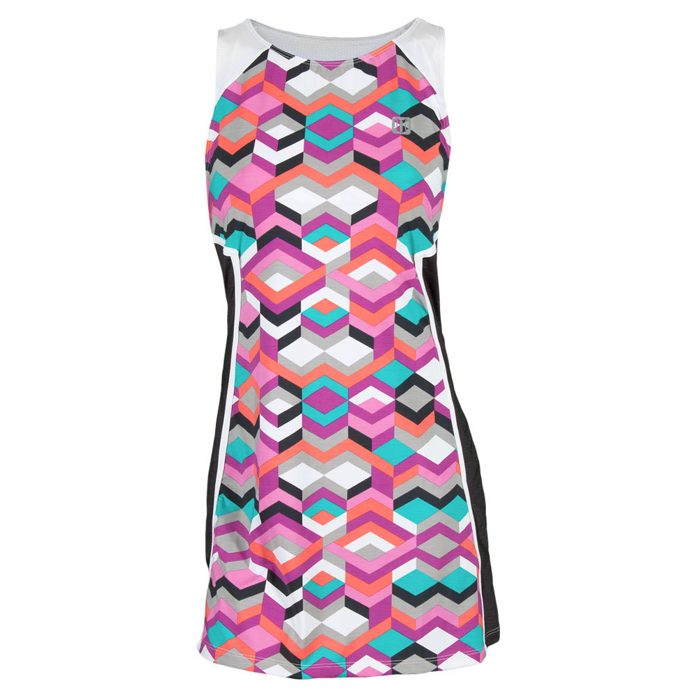 ELEVEN Women`s Miami Tennis Dress Ndebele Print