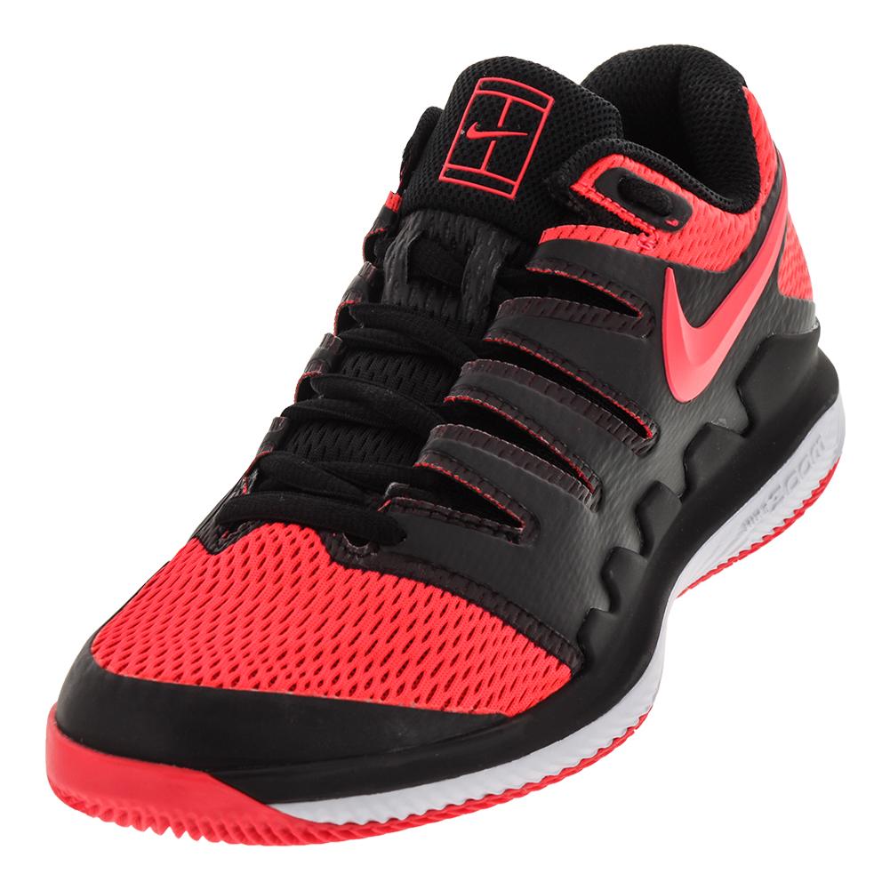 red and black nike tennis shoes