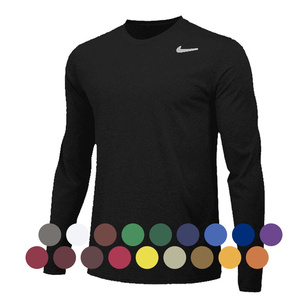 Men's Nike Heather Charcoal Chelsea Legend Long Sleeve T-Shirt