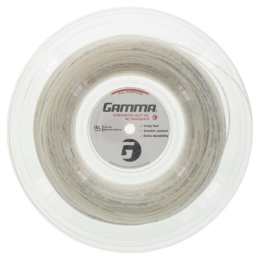 Gamma's Synthetic Gut with Wearguard 15L Tennis String Reel in