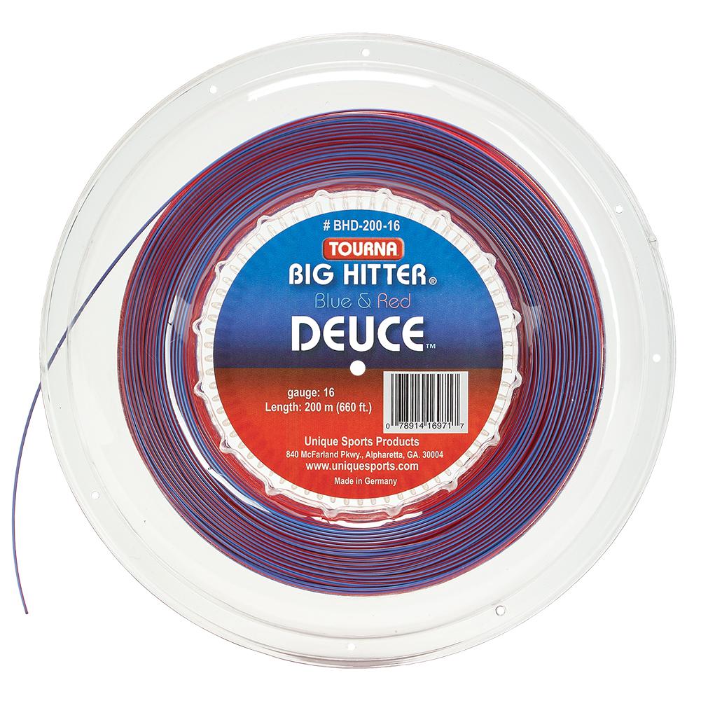 Tourna Big Hitter Deuce Tennis String Reel in Blue and Red