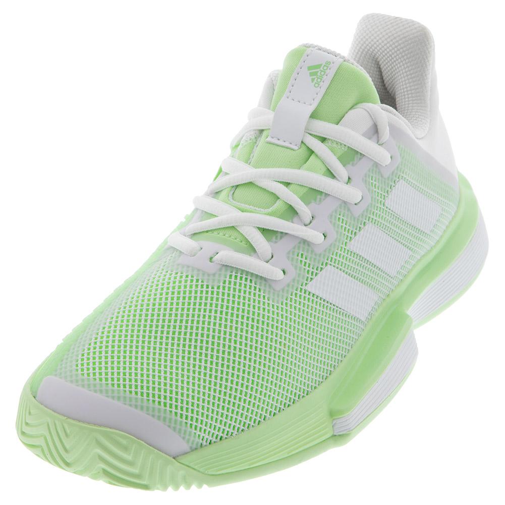 women's green adidas tennis shoes