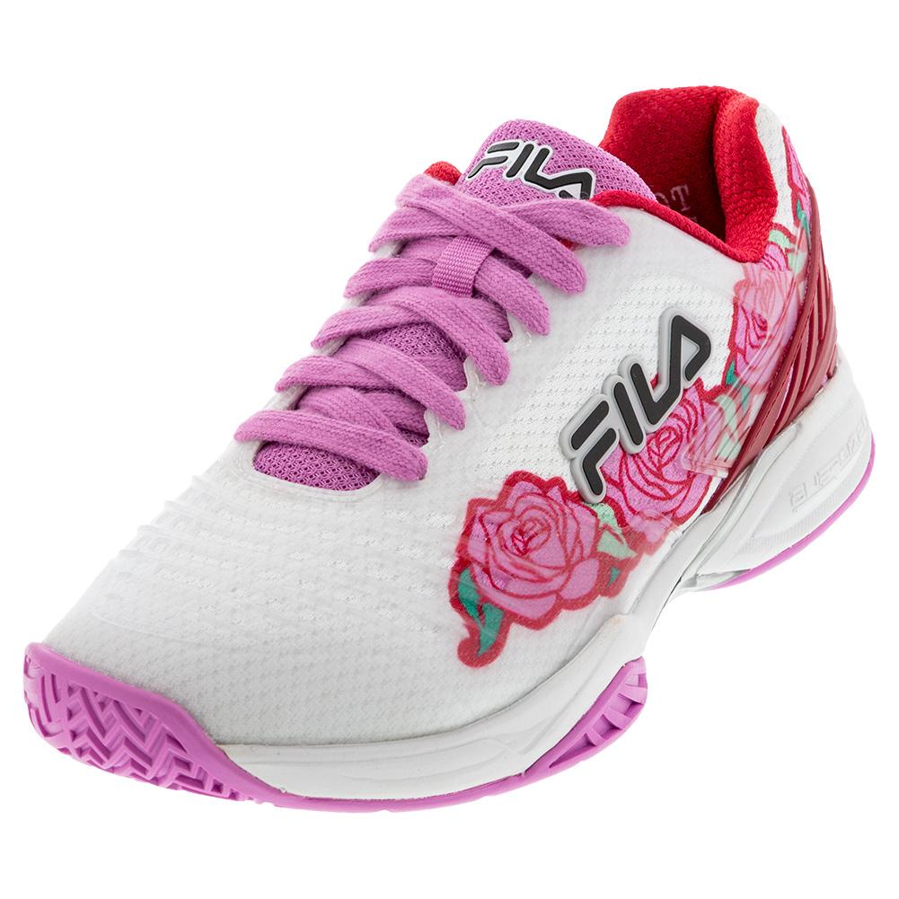 pink fila tennis shoes