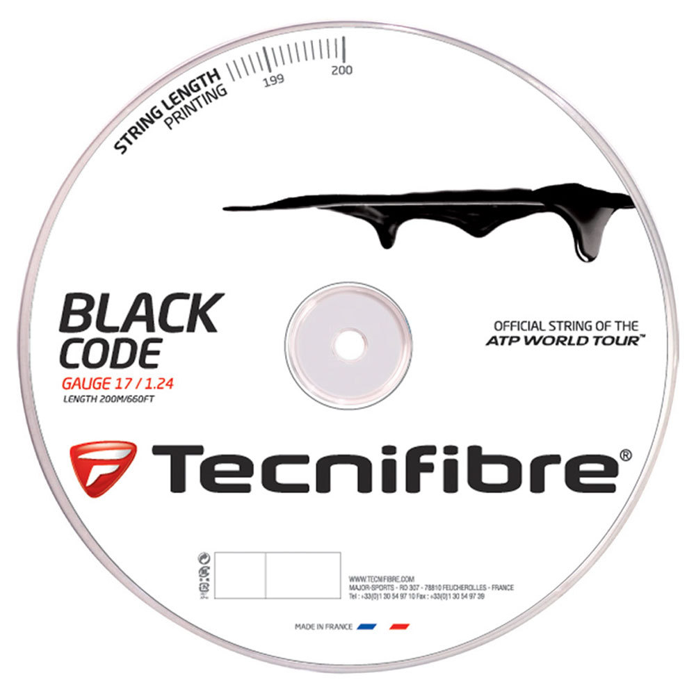 Tecnifibre Black Code 17g Tennis String (Reel)