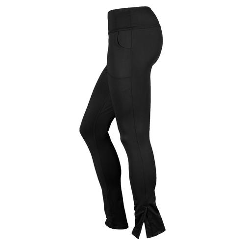 LUCKY IN LOVE Women`s Zip Leg Tennis Pant Black