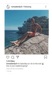 Tomas Berdych Instagram Pic