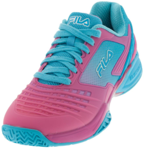 FILA Women's Axilus Energized Tennis Shoes Raspberry Rose and Blue Atoll