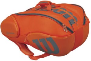 Wilson Burn 15 Pack Tennis Bag Orange and Gray