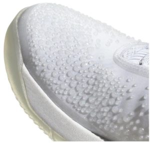 adidas Women's Adizero Ubersonic 3 LTD Tennis Shoes White and LGH Solid Gray Toe