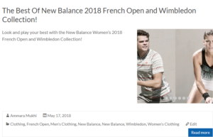 The Best Of New Balance 2018 French Open and Wimbledon Collection