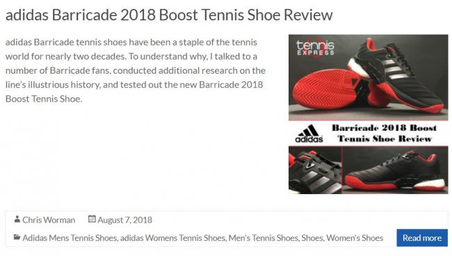 adidas barricade 2018 boost review