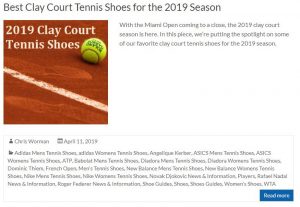 Best Clay Court Tennis Shoes for 2019 Season Thumbnail