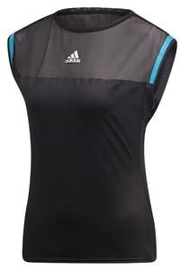 Adidas Womens Escouade Tennis Top in Black