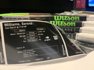 Serena Williams 2019 US Open Blade Racquet with Stringing Instructions