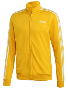 Adidas Men's Essentials 3-Stripes TT Tricot Jacket Active Gold