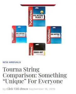 Tourna Tennis String Comparison Blog Snippet