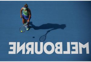 Sofia Kenin with Fila Apparel at the 2020 Australian Open