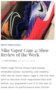 Nike Vapor Cage 4 - Shoe Review of the Week