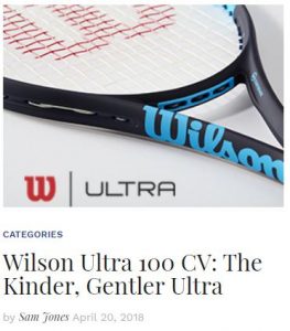 Wilson Ultra 100 CV Racquet Review Blog