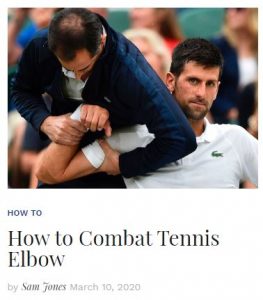 How to Combat Tennis Elbow