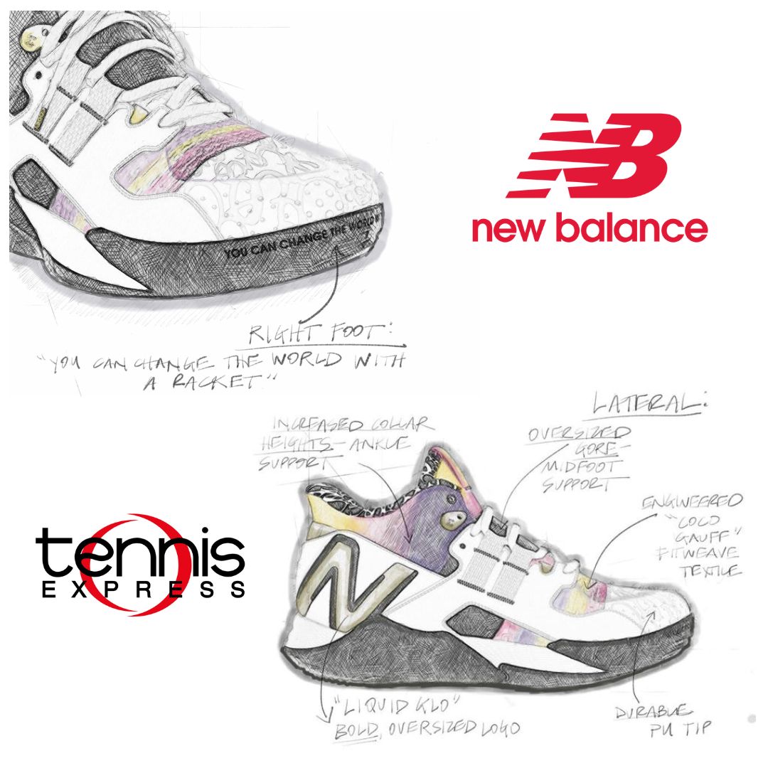 Coco Gauff New Balance tennis shoe