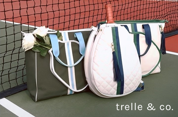 trelle trele trell and & Co co. luxury pickleball tennis bags