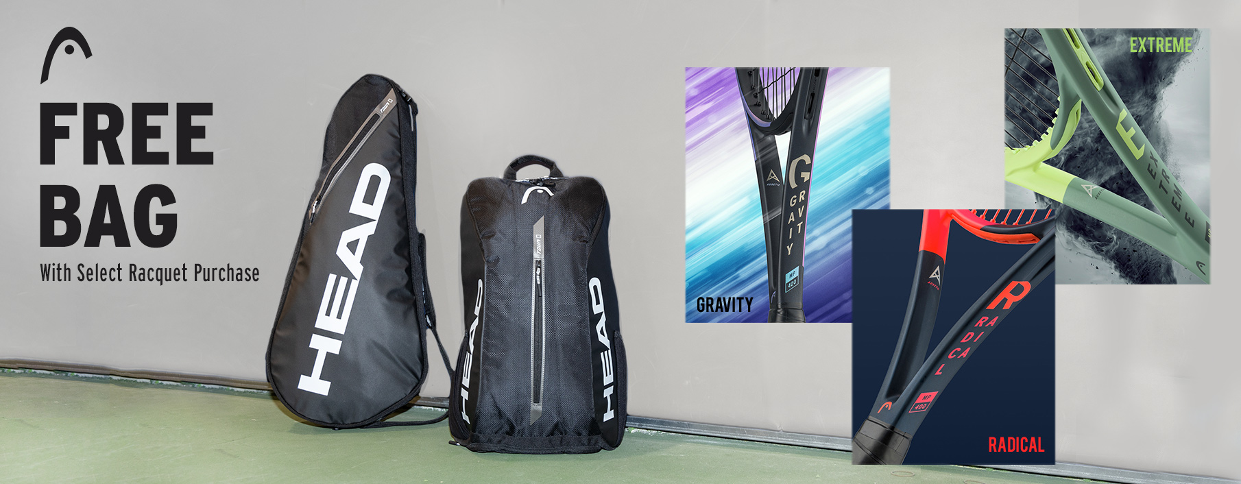 head tennis bag backpack racquet racket 3 pack 3-pack gravity radical extreme 