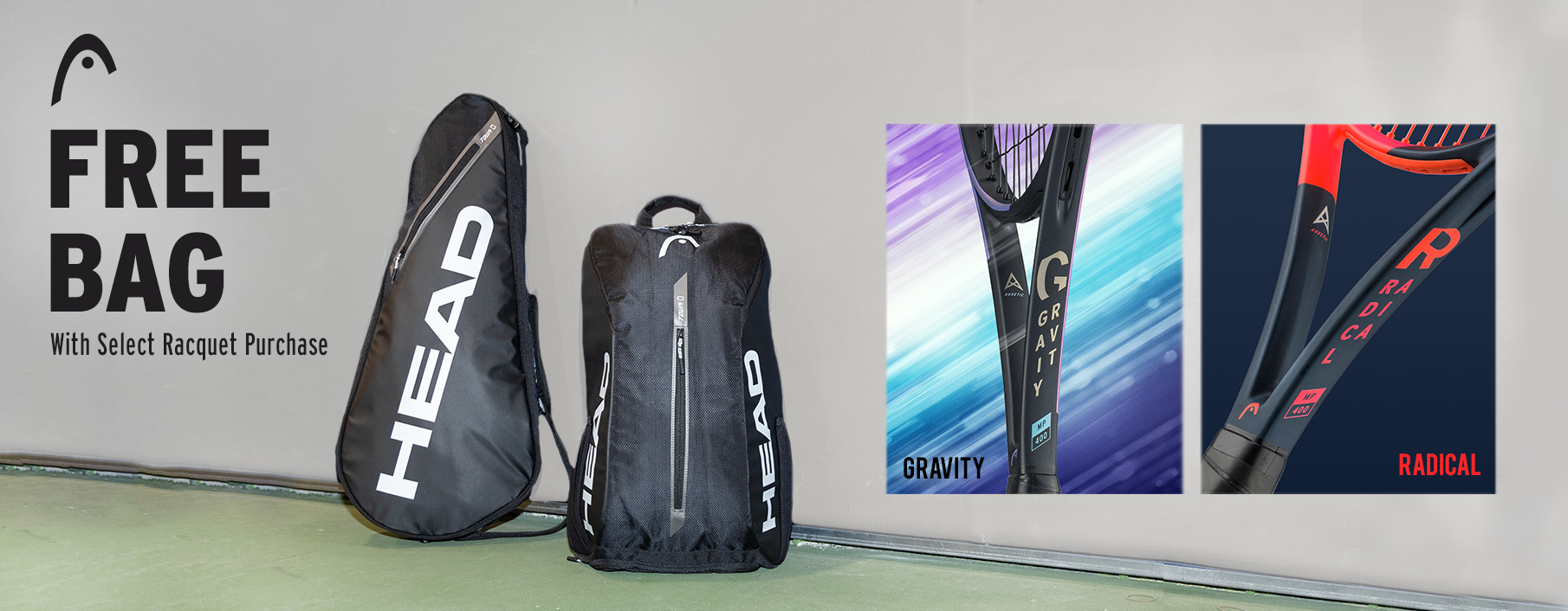 head tennis bag backpack racquet racket 3 pack 3-pack gravity radical extreme 