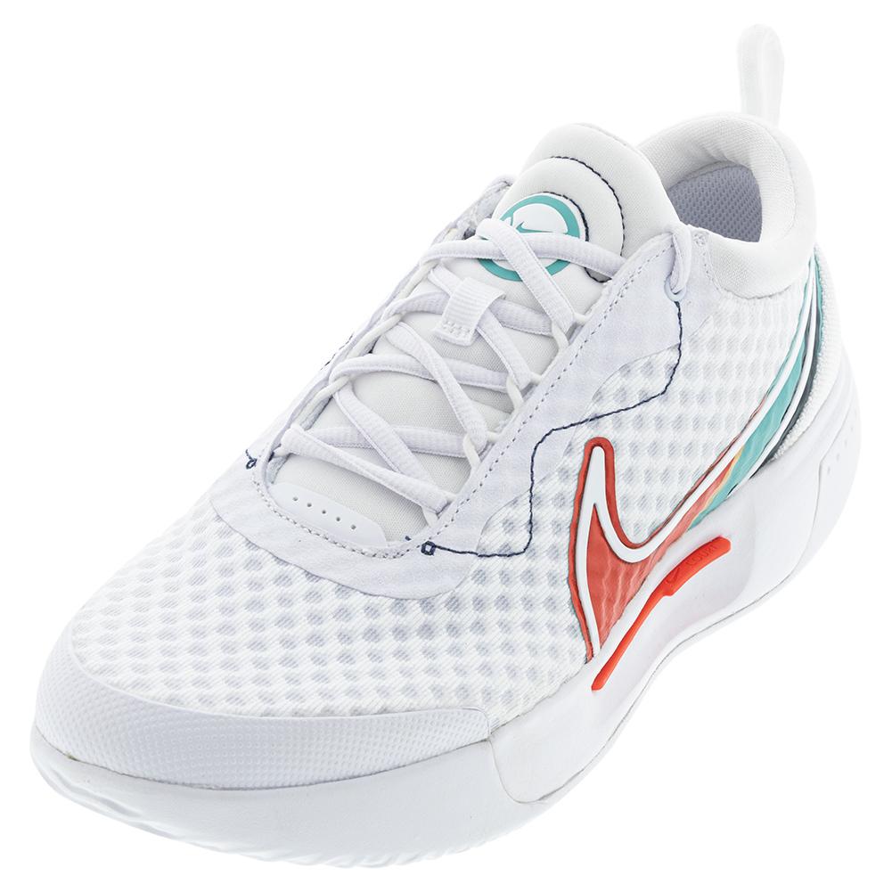  Men's Zoom Pro Tennis Shoes White And Washed Teal