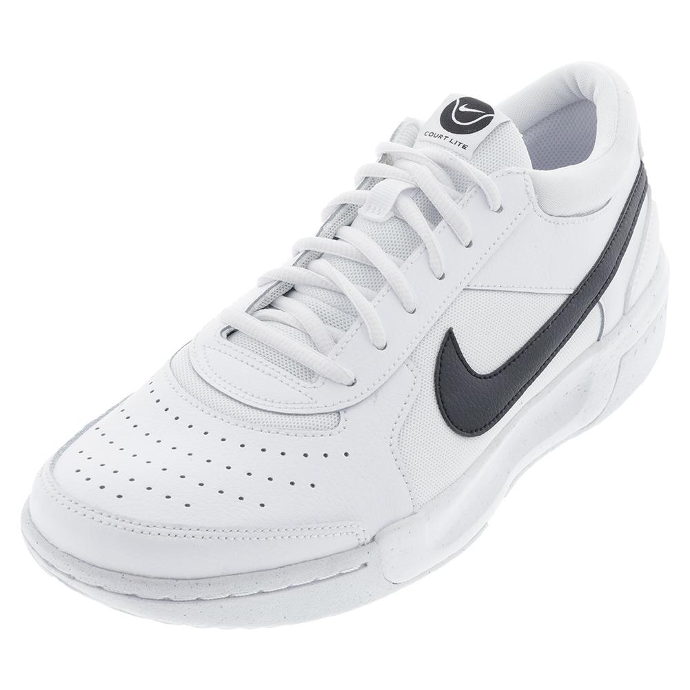 Condenseren begrijpen Ijveraar NikeCourt Men`s Zoom Court Lite 3 Tennis Shoes White and Black