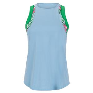 Women`s Accent Tennis Tank Powder Blue