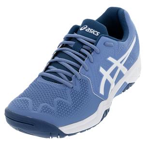 Juniors` GEL-Resolution 8 GS Tennis Shoes Blue Harmony and White