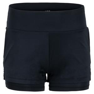 Women`s Lulie 4 Inch Tennis Short Onyx