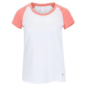 Women`s Tamarin Cap Sleeve Tennis Top White