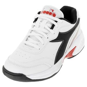 Juniors` S. Challenge 4 SL Tennis Shoes White and Black