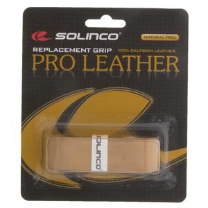 Pro-Leather Natural Leather Tennis Replacement Grip Tan