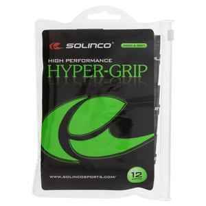 Hyper Extra Tacky Tennis Over Grip Black 12 Pack