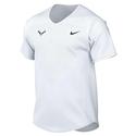 Men`s Rafa Court Knit Dri-FIT Advantage Short Sleeve Tennis Top White