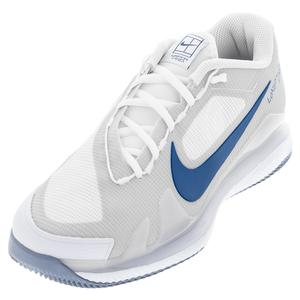 Men`s Air Zoom Vapor Pro Tennis Shoes White and Mystic Navy