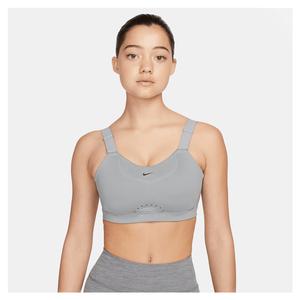 Women`s Dri-FIT Alpha A-C Cup High-Support Padded Adjustable Sports Bra 073_PARTICLE_GREY