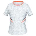 Girls` Cool Cat Short Sleeve Tennis Top Orange Glow