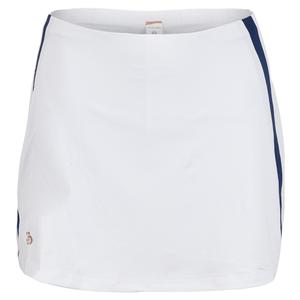 Women`s Indigo Tennis Skort White