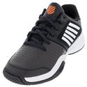 Men`s Court Express Tennis Shoes Jet Black and White