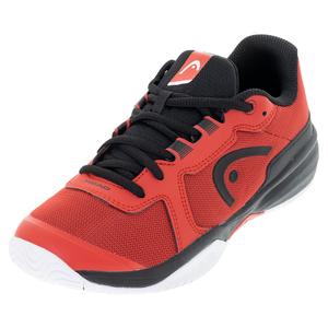Juniors` Sprint Pro Tennis Shoes Red and Black