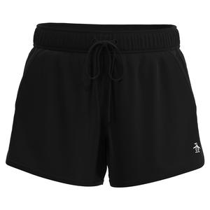 Women`s Drawstring 4 Inch Tennis Short Caviar